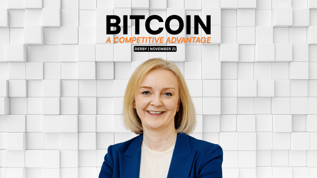 Liz Truss Bitcoin event Derby